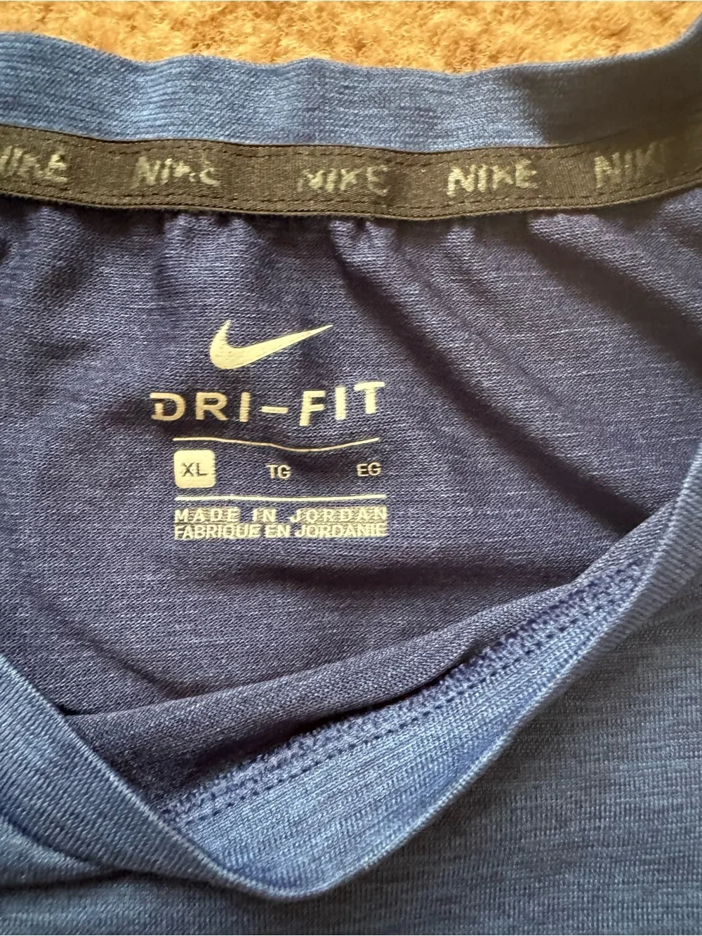 Nike Boys Navy Blue Dri Fit Tee